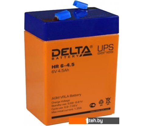  - Аккумуляторы для ИБП Delta HR 6-4.5 (6В/4.5 А·ч) - HR 6-4.5 (6В/4.5 А·ч)