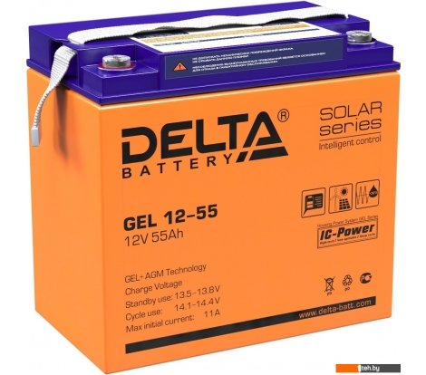  - Аккумуляторы для ИБП Delta GEL 12-55 (12В/55 А·ч) - GEL 12-55 (12В/55 А·ч)