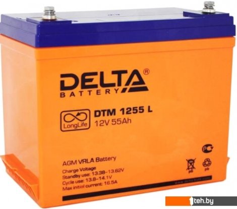  - Аккумуляторы для ИБП Delta DTM 1255 L (12В/55 А·ч) - DTM 1255 L (12В/55 А·ч)