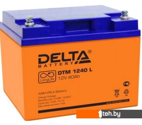 - Аккумуляторы для ИБП Delta DTM 1240 L (12В/40 А·ч) - DTM 1240 L (12В/40 А·ч)