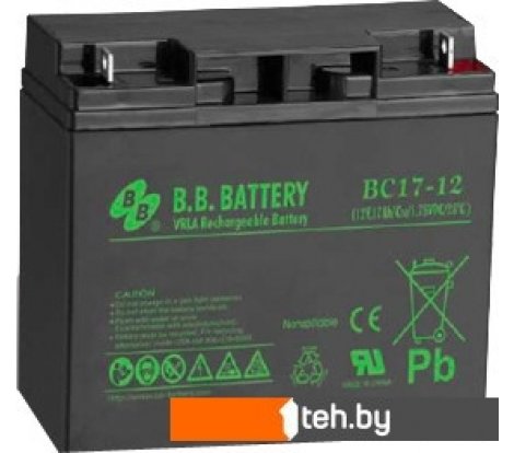  - Аккумуляторы для ИБП B.B. Battery BC17-12 (12В/17 А·ч) - BC17-12 (12В/17 А·ч)