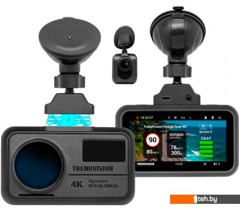  - Автомобильные видеорегистраторы TrendVision Hybrid Signature Real 4K 2CH - Hybrid Signature Real 4K 2CH