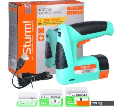 - Скобозабиватели, гвоздезабиватели, степлеры Sturm CET1201 - CET1201