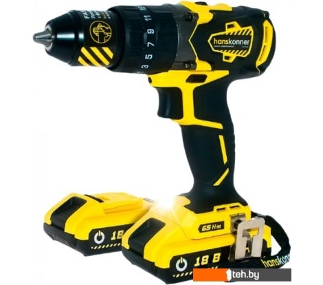 - Шуруповерты, гайковерты, электроотвертки Hanskonner HCD1865BLI (с 2-мя АКБ) - HCD1865BLI (с 2-мя АКБ)