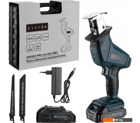  - Циркулярные, торцовочные и сабельные пилы Zitrek ZKRS20 Pro 085-1316 (с 2-мя АКБ) - ZKRS20 Pro 085-1316 (с 2-мя АКБ)