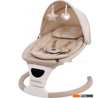  - Детские шезлонги и качалки Amarobaby Teddy Swing AB24-22TED/03 (бежевый) - Teddy Swing AB24-22TED/03 (бежевый)