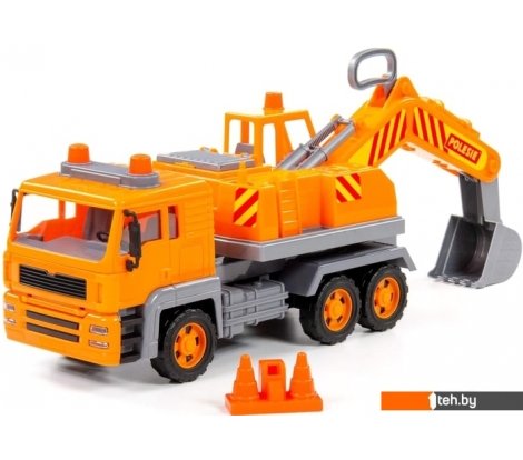  - Игрушечный транспорт Полесье Автомобиль-экскаватор №2 инерционный Алмаз 87911 - Автомобиль-экскаватор №2 инерционный Алмаз 87911