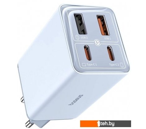  - Зарядные устройства Baseus GaN6 Pro Fast Charger 2C+2U 65W P10162701313-00 (голубой) - GaN6 Pro Fast Charger 2C+2U 65W P10162701313-00 (голубой)