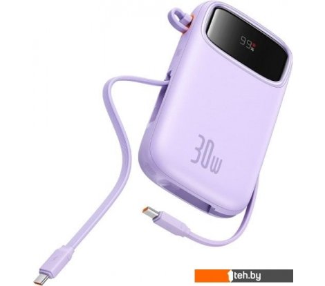  - Портативные зарядные устройства Baseus QPow 2 Power Bank 20000mAh (фиолетовый) - QPow 2 Power Bank 20000mAh (фиолетовый)
