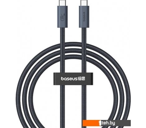 - Кабели, адаптеры, разветвители Baseus Flash Series 2 USB4 Full Featured Data Cable 240W USB Type-C - USB Type-C (1 м, черный) - Flash Series 2 USB4 Full Featured Data Cable 240W USB Type-C - USB Type-C (1 м, черный)