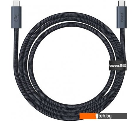  - Кабели, адаптеры, разветвители Baseus Flash Series 2 USB4 Full Featured Data Cable 240W USB Type-C - USB Type-C (1 м, черный) - Flash Series 2 USB4 Full Featured Data Cable 240W USB Type-C - USB Type-C (1 м, черный)