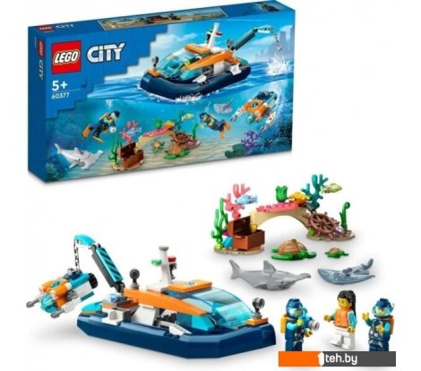  - Конструкторы LEGO City 60377 Исследовательская водолазная лодка - City 60377 Исследовательская водолазная лодка