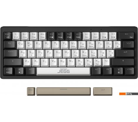  - Клавиатуры JEGG ZA61 White Black Brown (TNT Yellow) - ZA61 White Black Brown (TNT Yellow)