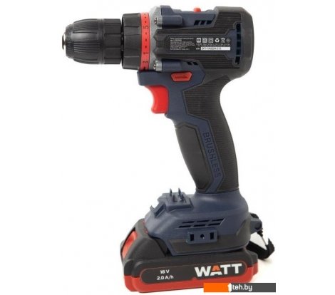  - Шуруповерты, гайковерты, электроотвертки WATT WAS-18 Li-2BL 1.018.050.00 (с 2-мя АКБ, кейс) - WAS-18 Li-2BL 1.018.050.00 (с 2-мя АКБ, кейс)