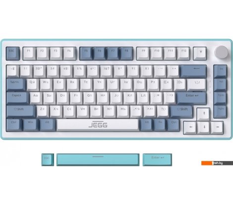  - Клавиатуры JEGG ZA82 White Navy Blue (OUTEMU Orange) - ZA82 White Navy Blue (OUTEMU Orange)