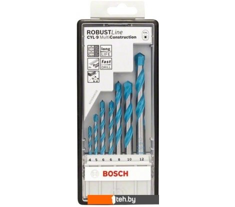  - Сверла, буры, зенкеры Bosch 2607010543 7 предметов - 2607010543 7 предметов