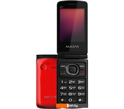  - Мобильные телефоны Maxvi E7 (красный) - E7 (красный)