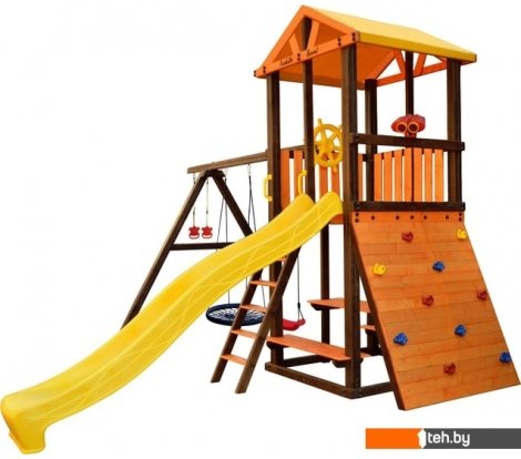  - Детские спортивные комплексы и игровые площадки Perfetto Sport Bari-5 (качели лодочка, паутина) - Bari-5 (качели лодочка, паутина)
