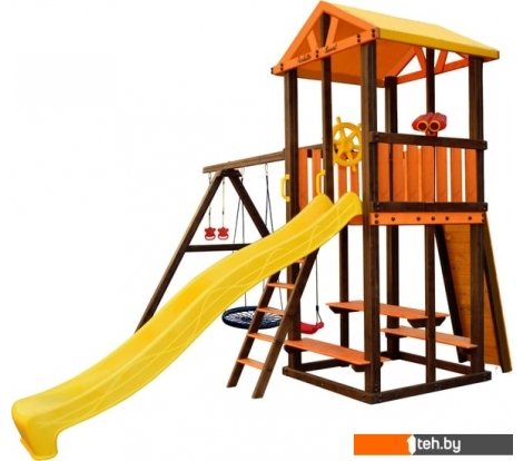  - Детские спортивные комплексы и игровые площадки Perfetto Sport Bari-4 (качели лодочка, паутина) - Bari-4 (качели лодочка, паутина)