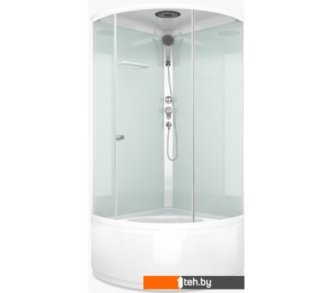  - Душевые кабины Domani-Spa Simple 110 High (белый/прозрачное стекло) - Simple 110 High (белый/прозрачное стекло)