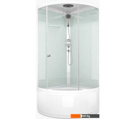  - Душевые кабины Domani-Spa Simple 110 High (белый/прозрачное стекло) - Simple 110 High (белый/прозрачное стекло)