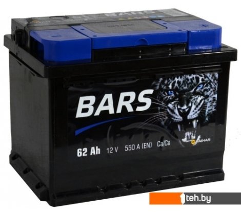 - Автомобильные аккумуляторы BARS 6СТ-62 Евро (62 А·ч) - 6СТ-62 Евро (62 А·ч)