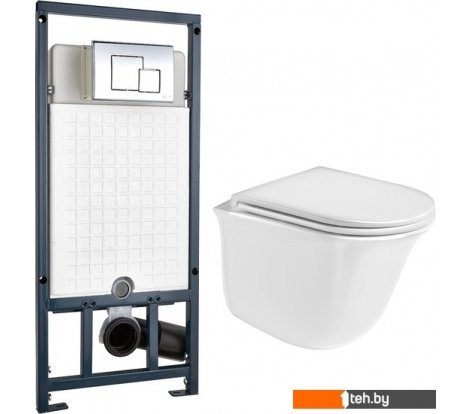  - Унитазы WeltWasser Telbach 004 GL-WT + Marberg 507 SE (белый глянец/хром) - Telbach 004 GL-WT + Marberg 507 SE (белый глянец/хром)