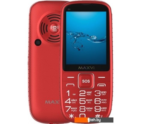  - Мобильные телефоны Maxvi B9 (красный) - B9 (красный)