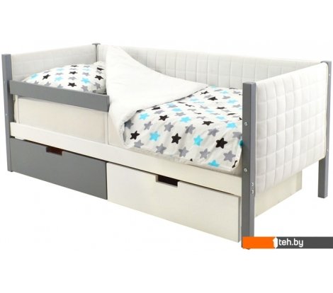  - Кровати Бельмарко Svogen мягкий 00751 160x70 (графит/белый) - Svogen мягкий 00751 160x70 (графит/белый)