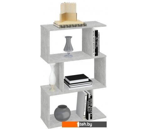  - Полки, стеллажи, системы хранения Polini Kids Home Smart Фигурный 3 секции 0002271.75 (бетон) - Home Smart Фигурный 3 секции 0002271.75 (бетон)