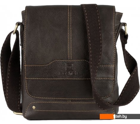  - Женские и мужские сумки Poshete 196-1108-6-DBW (коричневый) - 196-1108-6-DBW (коричневый)