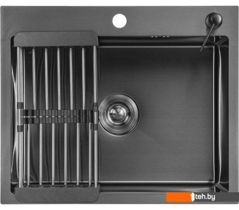  - Кухонные мойки Saniteco 5050 Nano (с сифоном, дозатором и коландером) - 5050 Nano (с сифоном, дозатором и коландером)