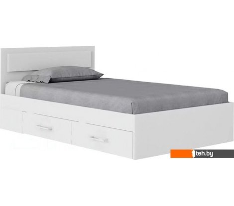 - Кровати Mio Tesoro Абрау с ящиками 160x200 (белый текстурный) - Абрау с ящиками 160x200 (белый текстурный)