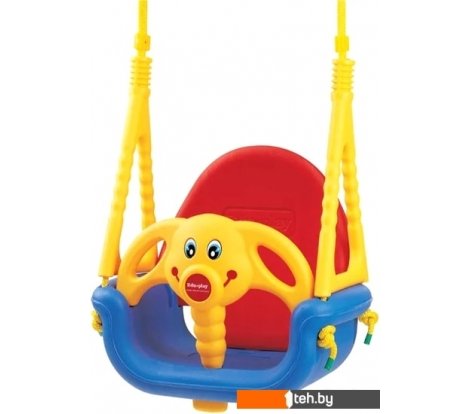  - Детские спортивные комплексы и игровые площадки Edu-Play Слоненок (желтый/красный/голубой) - Слоненок (желтый/красный/голубой)