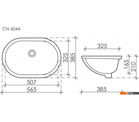  - Умывальники Ceramica Nova Element CN6044 - Element CN6044