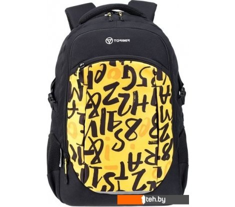  - Рюкзаки Torber Class X Буквы T9355-22-BLK-YEL - Class X Буквы T9355-22-BLK-YEL
