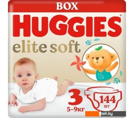  - Детские подгузники Huggies Elite Soft Box 3 (144 шт) - Elite Soft Box 3 (144 шт)