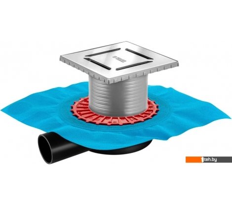  - Сифоны Berges Wasserhaus Zentrum Norma 150x150 090363 (матовый хром) - Zentrum Norma 150x150 090363 (матовый хром)