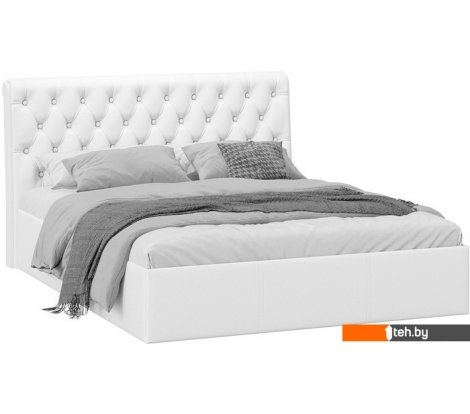  - Кровати Трия Скарлет универсальная тип 1 с ПМ 160x200 (кожзам белый) - Скарлет универсальная тип 1 с ПМ 160x200 (кожзам белый)