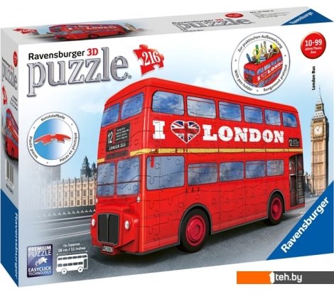  - Сборные модели Ravensburger Лондонский автобус 12534 (216 эл) - Лондонский автобус 12534 (216 эл)
