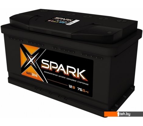 - Автомобильные аккумуляторы Spark 620A (EN) L+ SPA75-3-L (75 А·ч) - 620A (EN) L+ SPA75-3-L (75 А·ч)