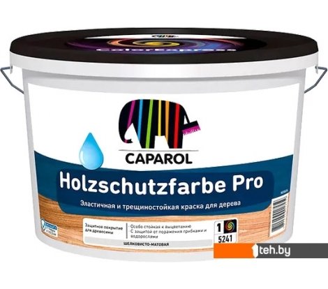  - Краски и эмали Caparol Holzschutzfarbe Pro База 1. 2.5 л (белый) - Holzschutzfarbe Pro База 1. 2.5 л (белый)