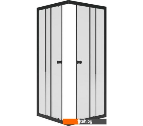  - Душевые кабины Метакам Universal Black 80x80 KKS_013566 (прозрачное стекло) - Universal Black 80x80 KKS_013566 (прозрачное стекло)