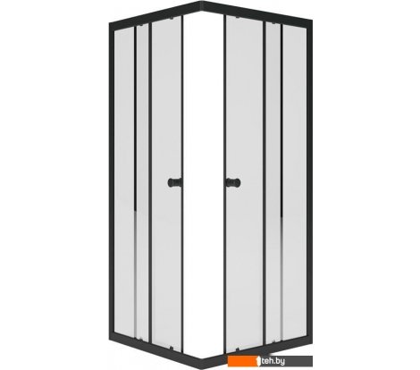  - Душевые кабины Метакам Universal Black 80x80 KKS_013566 (прозрачное стекло) - Universal Black 80x80 KKS_013566 (прозрачное стекло)