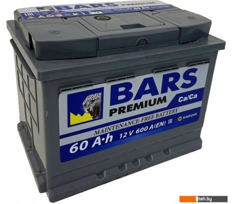  - Автомобильные аккумуляторы BARS Premium 60 R+ (60 А·ч) - Premium 60 R+ (60 А·ч)