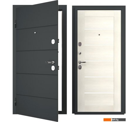  - Металлические двери Guard Eva 96x205 (левая, графит/бьянко) - Eva 96x205 (левая, графит/бьянко)