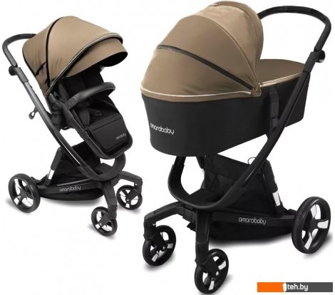  - Детские коляски и аксессуары Amarobaby Tutum (2 в 1, бежевый) - Tutum (2 в 1, бежевый)