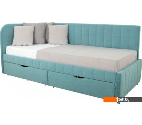  - Кровати DiArt София левая (велюр Ultra Mint) - София левая (велюр Ultra Mint)