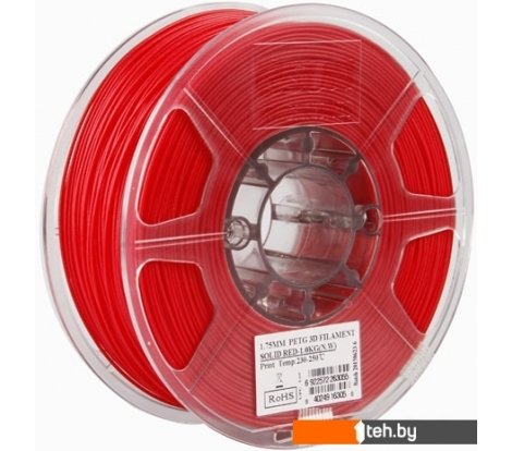 - Расходные материалы и аксессуары для 3D-печати eSUN PET-G 1.75 мм 1000 г (красный непрозрачный) - PET-G 1.75 мм 1000 г (красный непрозрачный)
