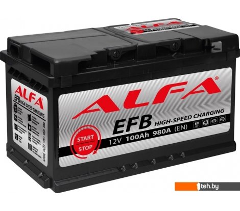 - Автомобильные аккумуляторы ALFA EFB 100 R (100 А·ч) - EFB 100 R (100 А·ч)